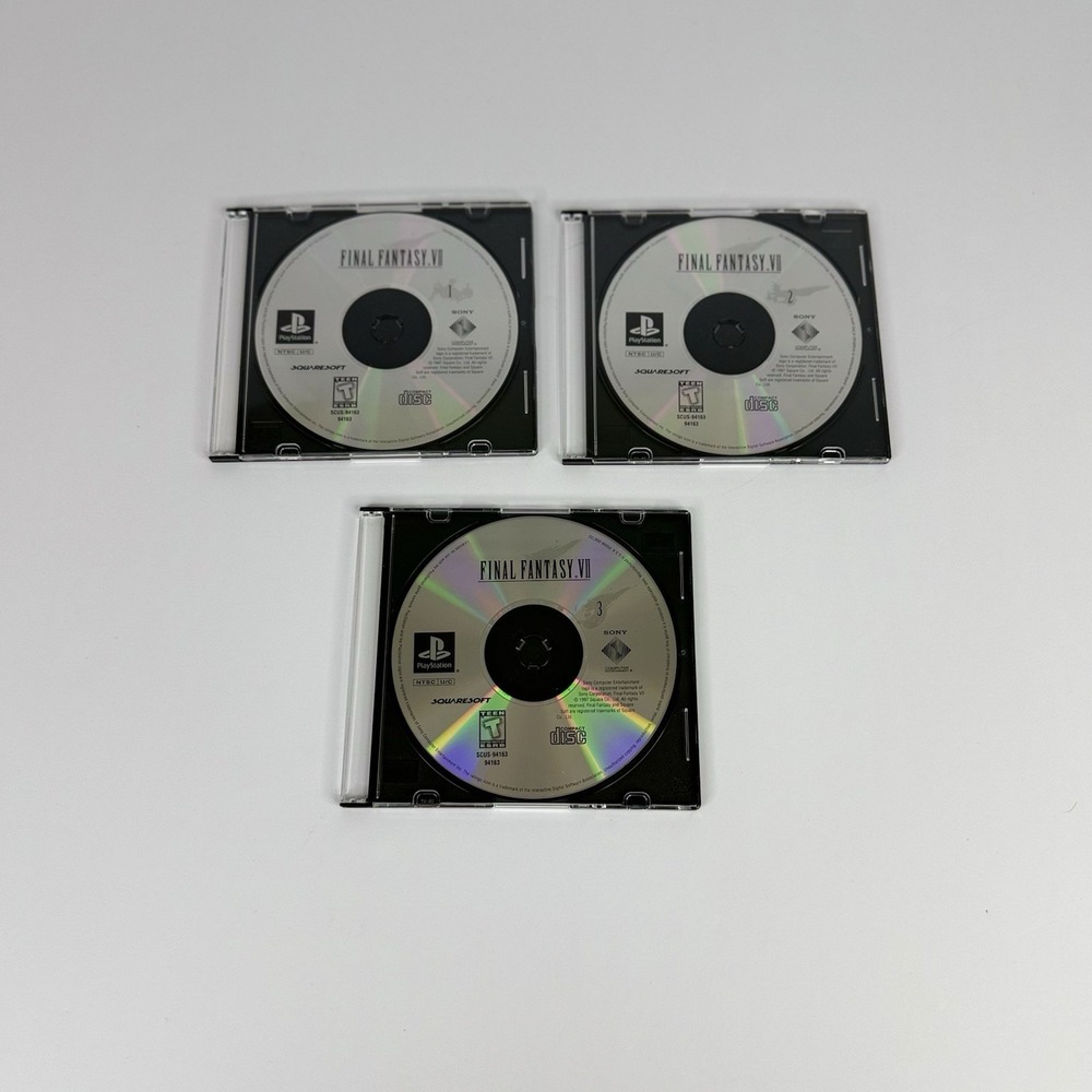 Final Fantasy VII 7 PS1 Playstation 1 1997 Discs Only Tested Working